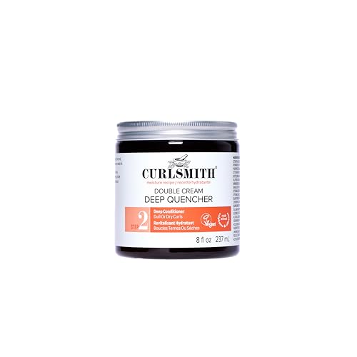 Curlsmith - Double Cream Deep Quencher - Vegan Moisturising Deep Conditioner for Ultra Dry, Wavy, Curly or Coily Hair (227g)