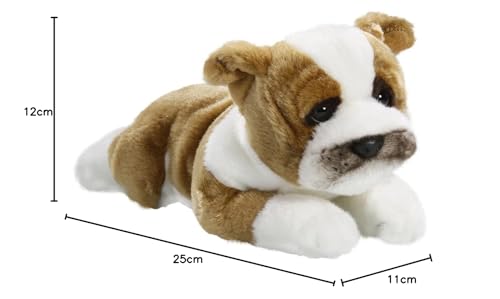 Carl Dick Bulldogge, französische Bulldogge liegend, Hund, Plüschtier, Kuscheltier ca. 25cm 3038