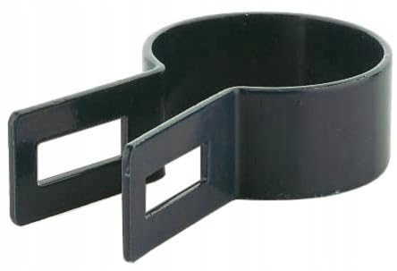 Round End Clamp ∅48mm - Anthracite Fence Clamp for Fence Posts - Attachment of Grid Rod Mats - Fence Clamps Clamp Strut Clamp Post Clamp