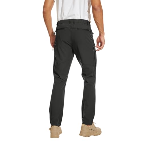 High Stretch Multi-Pocket Durable Cargo Pants Gym Workout Casual Jogger Tapered Ripstop Pants3
