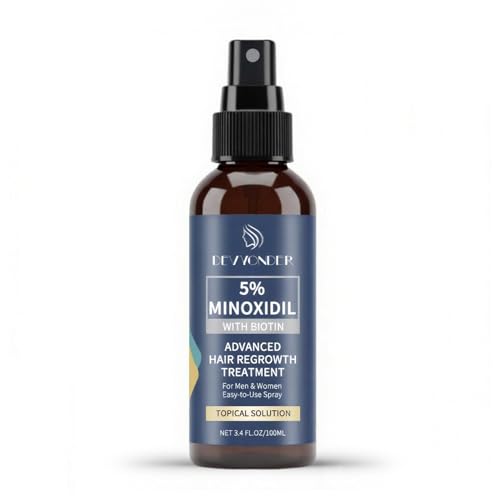 Minoxidil Spray 5% for Men and Women with Biotin 3.38