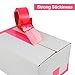 BOMEI PACK Heavy Duty Colored Packing Tape with Dispenser 1.88 Inch x 60 Yards (Light Rose Pink) 6 Rolls, 2.4 mil Industrial Grade Packaging Tape for Shipping, Moving, Mailing & Storage