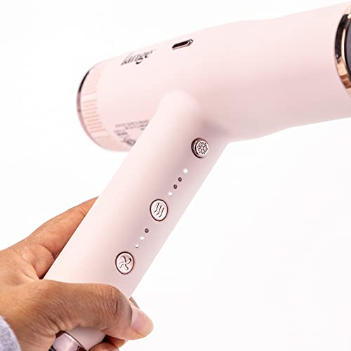 L'ange Hair Le Styliste Luxury Hair Dryer | Quiet Brushless Blow Dryer With Diffuser | 1875 Watts For 4X Faster Drying | Hairdryer With 3 Heat & Speed Settings | Best Hair Dryers For Blowouts (Blush) #TOP1