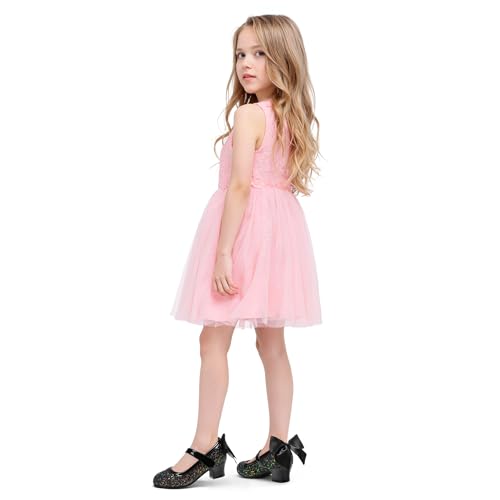 Image of K KomForme Girls Dress Shoes Toddler Glitter Mary Jane Heels