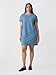GAP Womens Relaxed Pocket T-Shirt Dress Soft Cornflower 452 XL