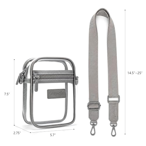Image of Wrangler Clear Bag for Stadium Events Crossbody Purse for Concerts, Sports