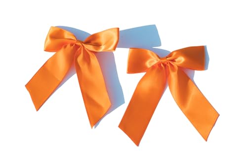 Orange Hair Bows Clips for Women Orange Bows for Girls Hair 2pcs