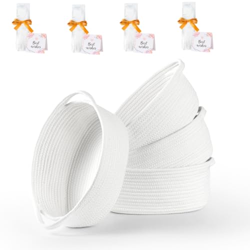 Image of Gift Baskets Empty, 4-Pack Small Baby Shower Baskets for Gifts