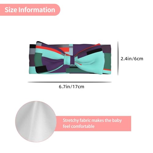 Striped combination Prints Baby Bow Headband Super Stretchy Soft Bows Hair Accessories for Newborn Infants Toddlers Kids Girls3