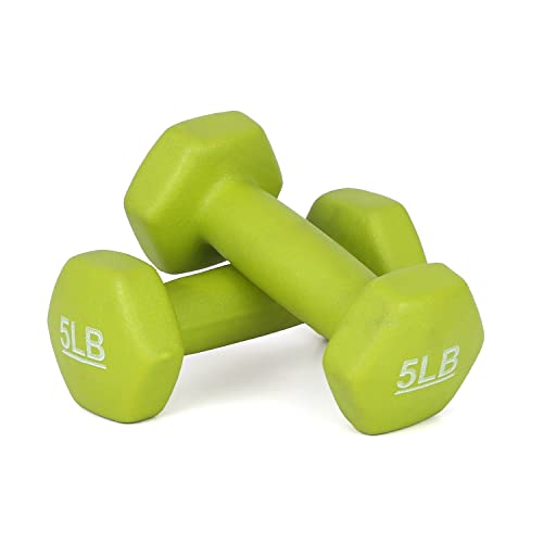 Image of KAKSS Neoprene Workout Fixed Weight Dumbbell(Proudly Made In India) (5-Pound, Set Of 2pc)