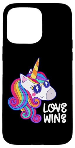Love Wins Unicorn LGBT�v���C�h �X�}�z�P�[�X iPhone 15 Pro Max �p