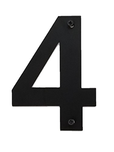 Bookishbunny - Placa de Metal Negro con números de Hierro Forjado para casa o casa de la Calle, 15,24 cm o 30,48 cm de Alto