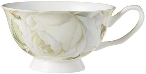Gracie Bone China 11-Piece Tea Set, White Green Iceberg #TOP3