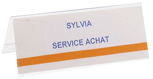 JPC Bte 50 badges/chevalet porte nom 120 x 45mm