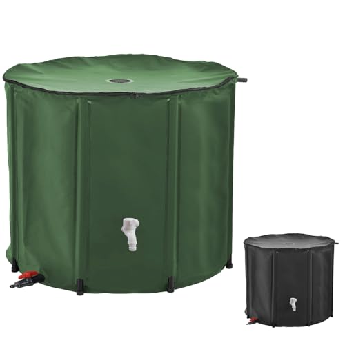 Linxor - Serbatoio pieghevole per la raccolta dell'acqua piovana - 1000 L - 2 colori