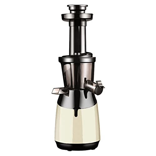 MIIKHI Slow Masticating Juicer Extractor Compact Cold Press Vertical Juicer Machine with Quiet Motor & Reverse Function for High Nutrient Fresh Vegetable and Fruit BPA Free (Color : Gold