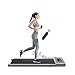 Under Desk Treadmill with Bluetooth Speaker & Remote Control Walking Running Machine for Home or Office 1-12km/h Adjustable Speeds(Grey)