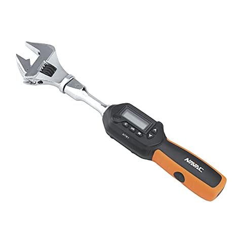 NAVAC NTW1 Digital Torque Wrench | Adjustable Jaw | Digital Readout | Torque Settings Memory | Dual Direction | Selectable Measuring Units | Indicator Lights and Sound | 1 Year Warranty Cover