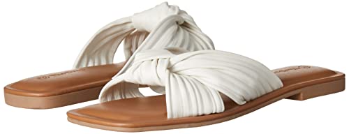 The Drop IDA-WHITE-7 Women'S Ida Bow Flat Sandal thumb #5