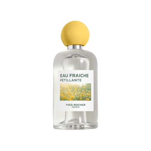 Yves Rocher Agua Fresca - Eau Fraîche Pétillante Eau de Toilette – Perfume Fresco – Fragancia Floral Cítrica con Limón y Pimienta Rosa – Vegano y Ligero – Eau Fraîche Unisex – 100 ml