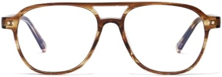 LJCZKA Retro Square Blue Light Glasses 70s Pilot Unisex Anti Eyestrain — 사진 2