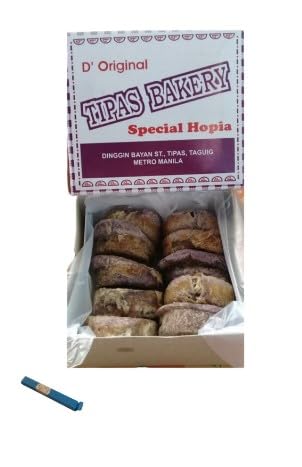 D' Original Tipas Bakery Special Hopia UBE, 450g Box, 1 Pack with Snack Clip