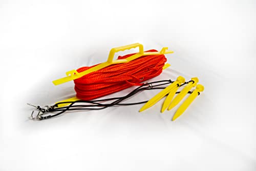Tandem Sport Rope Volleyball Court Lines - Orange - 1/4 Inch Rope #TOP4