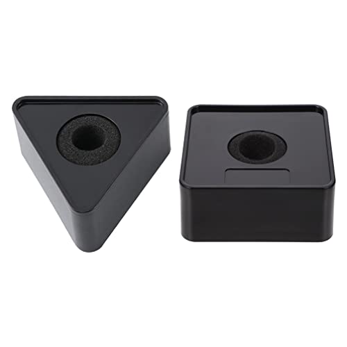 ARTIBETTER 2pcs Triângulo portátil Cubo quadrado de entrevista logotipo Mic Mic Flag Station Logos