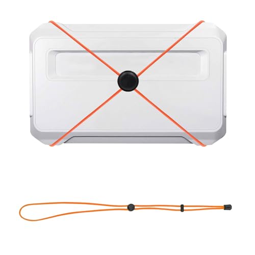 GUCOOKTIN 1 PCS Fishing Graph Cover Straps- Adjustable Fish Finder Bungee for Travel, Secure & Protect up to 18 Inch Screens from Damage, Universal Fishing Accessories (Orange)