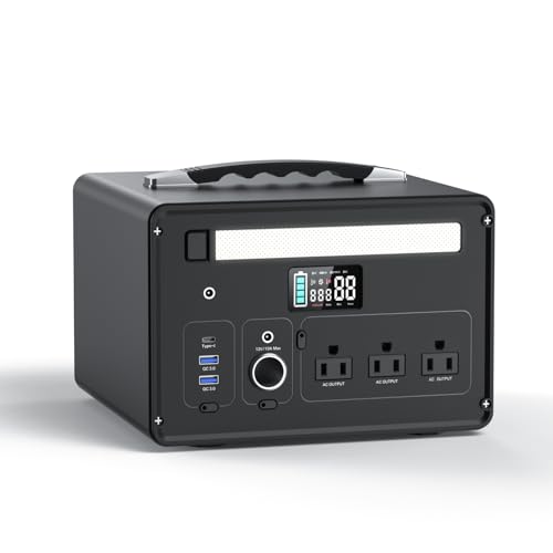 Image of Portable Power Station 1000W 1008Wh LiFePO4 140W USB-C 3AC 8Port