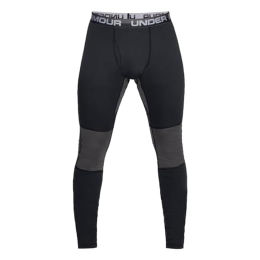 Under Armour Men's Extreme Twill Base Leggings , Black (001)/Charcoal , Large