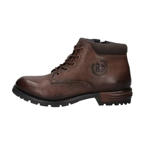 bugatti Men's Dark Brown Lace-Up Boots Cover