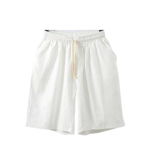 Short en lin homme couleur unie idéal pour les vacances à la mer