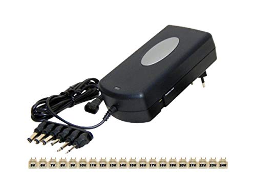ALIMENTATORE SWITCHING UNIVERSALE REGOLABILE CON RESISTENZE DA 5 a 24V 3.8A
