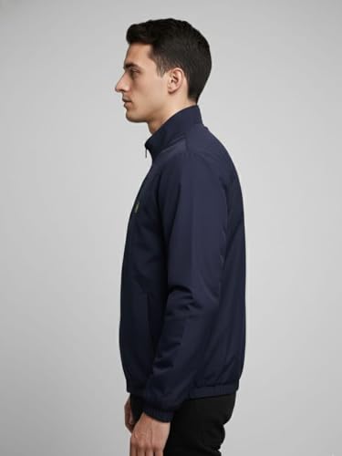 Image of Men Lightweight Zip Up Jacket Full Sleeve Stand Collar Comfortable Regular Fit Jacket For Men