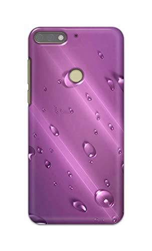 Image of PRINTFIDAA Water Bubbles in Lilac Background Printed Designer Hard Back Case Cover for Honor 7C / Huawei Y7 Prime (2018) / Huawei Y7 (2018) / Nova 2 Lite -(SF) MVN1005