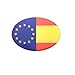 DURABOL Artimagen Pegatina de Resina Bandera España Sin Escudo (Ovalado España Y Europa 65x45mm)