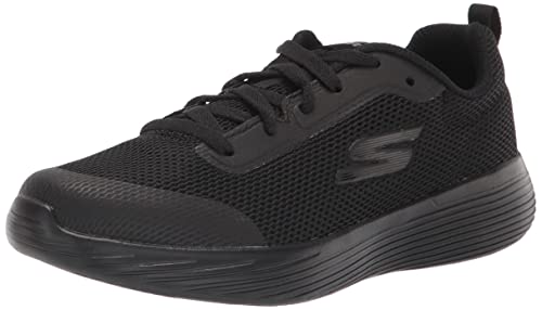 Skechers GO RUN 400 V2 OMEGA, Zapatillas para Correr para Niños, Black Textile & Trim, 35 EU