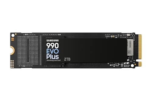 Samsung Memorie MZ-V9S2T0BW 990 EVO Plus SSD Interno da 2TB, PCIe Gen 4.0 x4 / 5.0 x2 NVMe 2.0, memoria progettata per professionisti e giocatori occasionali, compatibile con PC
