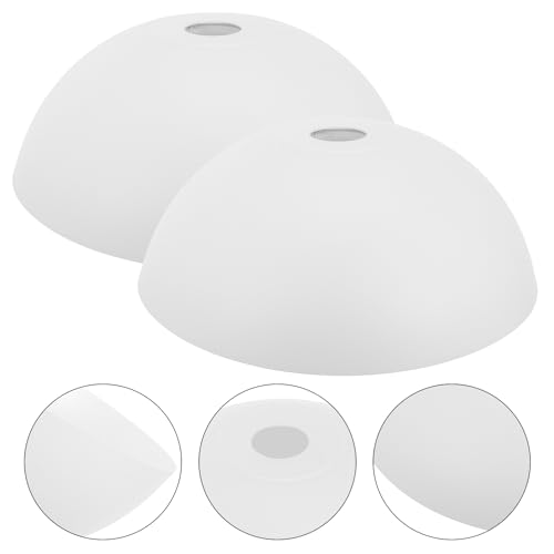 Image of ABOOFAN Plastic Lampshade 11.10 Inch Dome Design Ceiling Lamp Shade Replacement Cover Soft Light Diffuser for Home Wall and Ceiling Fixtures