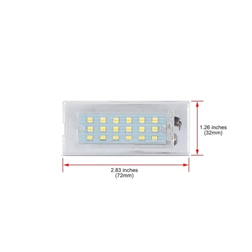 Luz LED para placa matrícula blanca con acabado preciso para modelos X5 y X3 4