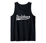 Busfahrer Retro Buslinie Schulbus Beruf Tank Top