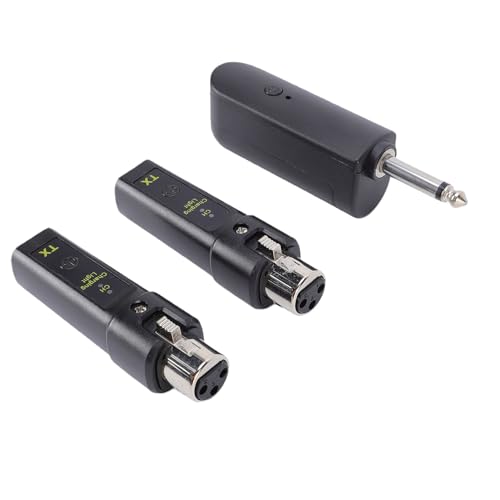 Micrófono inalámbrico con transmisor y receptor avanzado 2.4G XLR para presentaciones y eventos, kit ligero de aleación de aluminio miniatura 3