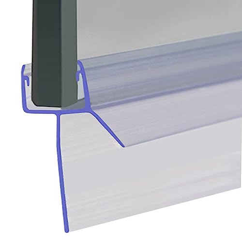 Shower or Bath Screen Door Seal | Fits 6, 7 or 8mm Glass | Seals Gaps of Up to 30mm | 80cm, 90cm, 140cm or 200cm Long | Clear | SEAL197 (80cm)