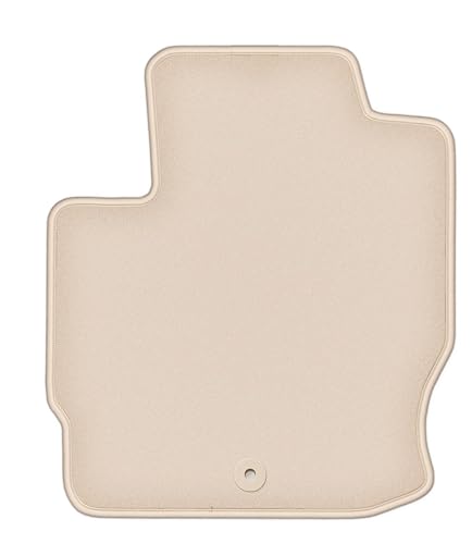Tapis conducteur Colt VII en velours beige haut de gamme avec envers caoutchouté