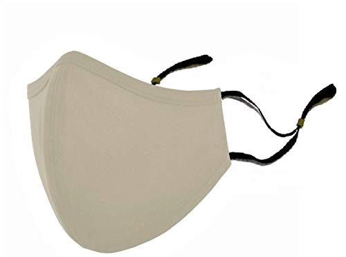 Kit 2 Máscara de Tecido Lavável Tékhne 3 Camadas Alg Premium (Cáqui, M - Feminino)