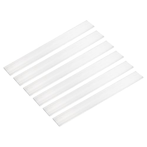 Image of MECCANIXITY 6 Pcs Square Aluminum Flat Bar, 1 /8 inch (3mm) Thick x 1.57 inch (40mm) Width x 12 inch (305mm) Long 6061 Aluminum Flat Plate Solid New Mill Stock Silver for Industrial Building