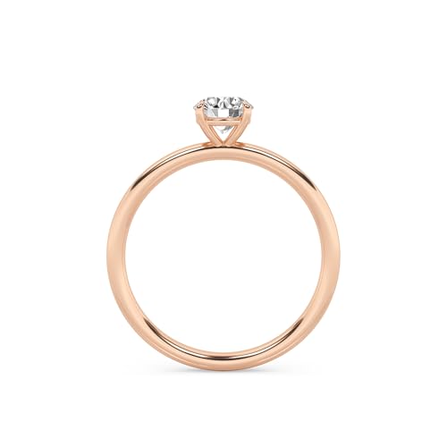 SAVEARTH DIAMONDS 4-Prong Solitaire Engagement Rings For Women, 0.50 Carat to 2 Carat Round Lab Created Moissanite Promise Ring For Her 10K / 14K Solid Gold or 925 Sterling Silver | VVS1 Quality3