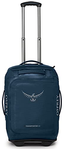 Osprey Transporter 40L Wheeled Travel Duffel Bag, Venturi Blue