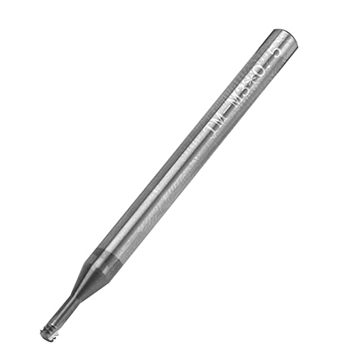 Image of 3 Flute Thread Milling Cutter, Tungsten Steel CNC End Mill for Aluminum Stainless Steel 4mm Shank M3x0.5 D4x50 50mm Length 1 Piece